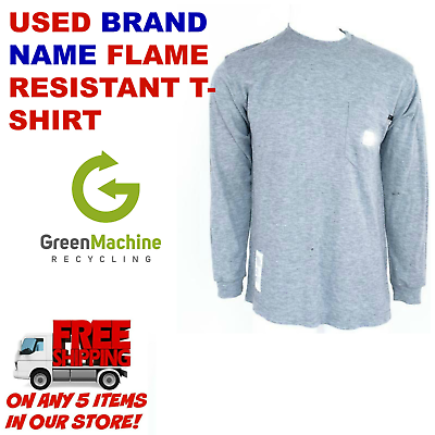 #ad Used Flame Resistant FR T Shirt Brand Name Cintas Dickies Unifirst $13.49
