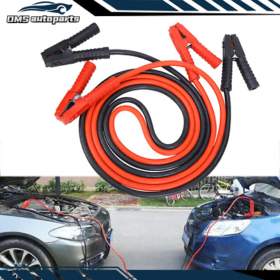#ad 10Ft Heavy Duty 2 Gauge Battery Booster Cable Emergency Power Jumper 600 AMP 12V $26.99