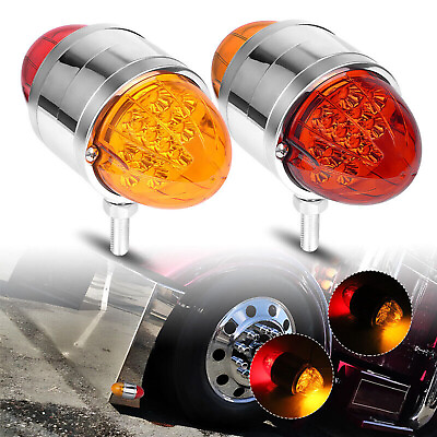 #ad 2Pcs 34LED Double Face Watermelon Lights With Reflector LED Turn Signal Lights $42.99