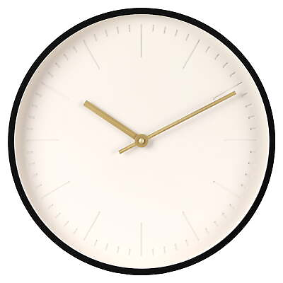 #ad #ad 20quot; Round Indoor Modern Black Analog Wall Clock $28.46