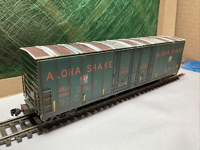 #ad Ho Scale Atlas Evans Leasing Double Plug Door Boxcar Weathered $44.99