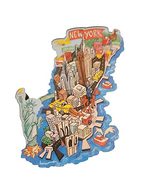 #ad #ad New York State Shaped Refrigerator Fridge Magnet Souvenir Destination $5.99