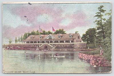 #ad State View Panorama of Thousand Island Yacht Club Vintage Postcard $3.00