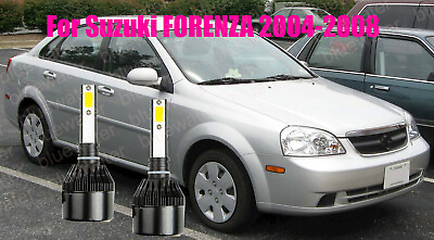 #ad LED For FORENZA 2004 2008 Headlight Kit H7 6000K White CREE Bulbs Low Beam $24.96