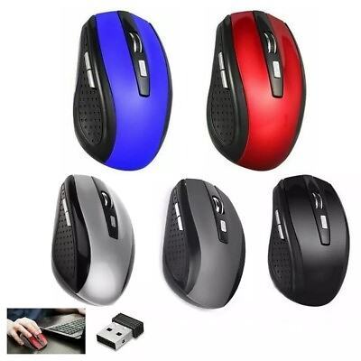 #ad 2.4GHz Wireless Optical Mouse Mice amp; USB Receiver For PC Laptop Computer DPI USA $5.93