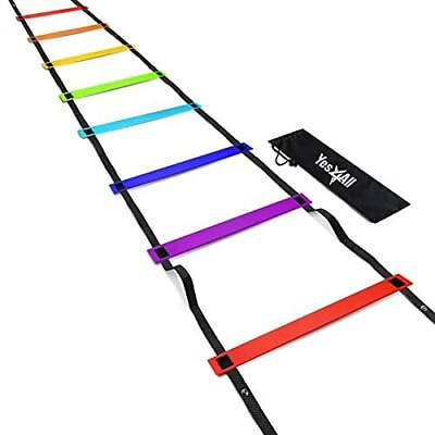#ad Yes4All Agility Ladder Speed Training Equipment Speed Ladder for Kids and $12.89