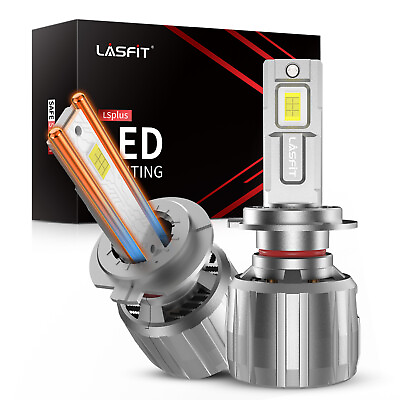 #ad Lasfit LED H7 Fog Light Conversion Kit Bulb 13000LM Bright Super White Plugamp;Play $129.99