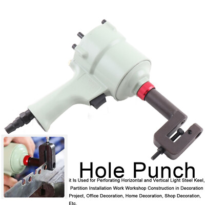 #ad Pneumatic Hand Metal Punch Punching Gun 6mm Sharp Machine Air Hole Puncher USA $75.00