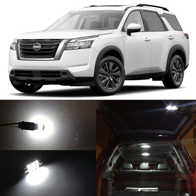 #ad 10x White LED Interior Map Dome Trunk Light Bulb for 2022 2023 Nissan Pathfinder $15.98