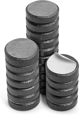 #ad 50 Pcs Small Round Magnets with Adhesive Backing Strong Magnetic Sticky $9.14