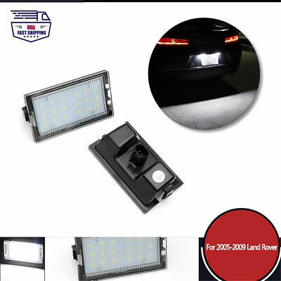 #ad 2pcs For Land Rover Range Rover Sport License Plate Light Bulbs LED 2004 2017 $13.99