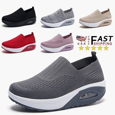#ad Women#x27;s Ortho Stretch Cushion Sneakers Orthopedic Diabetic Running Walking Shoes $22.19