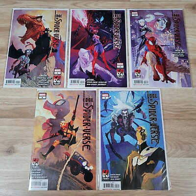 #ad Edge of Spider Verse #1 5 Cover A Variants Full Run Marvel Comics 2022 Lot of 5 $14.99