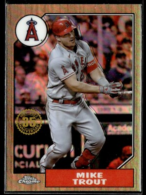 #ad 2022 Topps Chrome 1987 Baseball Mike Trout #87BC 1 $1.99