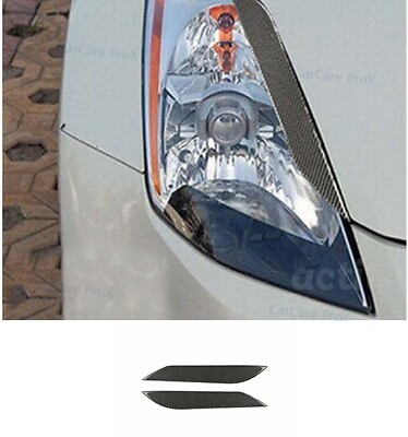 #ad Headlight Eyelid Eyebrow 2003 2009 Cover Strip Trim Carbon Fiber For Nissan 350Z $27.11