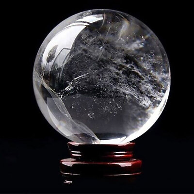 #ad 1PCS Natural iceland Spar Quartz sphere quartz Crystal Ball Healing 40mm ** $13.85