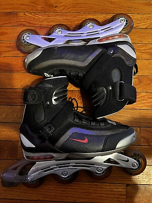 #ad Nike Air Shuz Inline Skates Rollerblades Size 13 ABEC 5 Comp Lite Hyper X350 $47.00