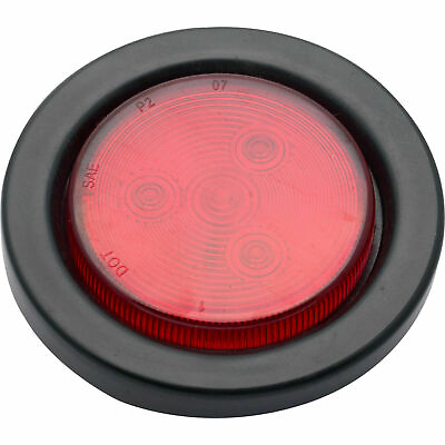 2x 4LED Side Tail Marker Round Lights Indicator Lamp Truck Trailer Red bright $21.23