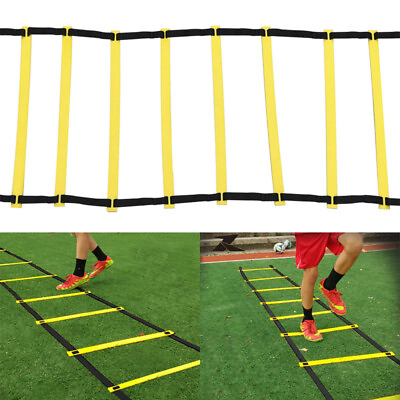 #ad 12 Rung Speed Training Ladder Agility Footwork Football Exercise Workout New $13.50