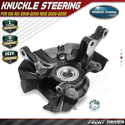 #ad Front Left Steering Knuckle Assembly for Kia Rio Rio5 Hyundai Accent 2006 2011 $115.99