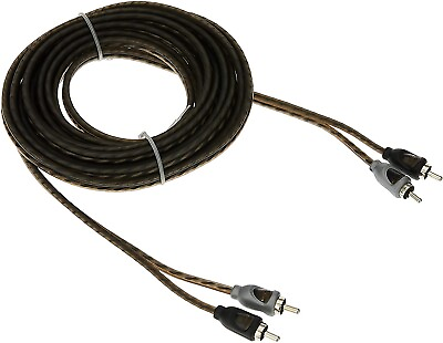 #ad Rockford Fosgate RFI 10 10ft Twisted Pair Signal RCA Cable w Woven Outer Shield $13.99