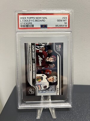 #ad 2023 24 Connor Bedard Logan Cooley Topps Rookie Now NHL Topps #23 ROY PSA 10 $39.99