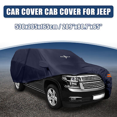 #ad Pickup Truck Car Cover Fit for Chevrolet Tahoe 4 Door Pack of 1 Navy Blue $43.49