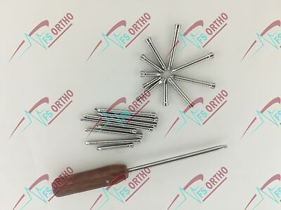 #ad Locking screws Stainless steel 3.5mm Orthopedic Implants 100 Pcs 50mm 316L $112.50