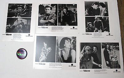 #ad Pump Up The Volume 1990 film photo press kit and badge pin Christan Slater $249.95