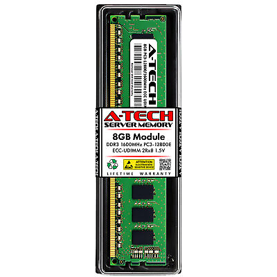 #ad 8GB DDR3 PC3 12800E ECC UDIMM Kingston HP669239 081 HYA Equivalent Memory RAM $10.99