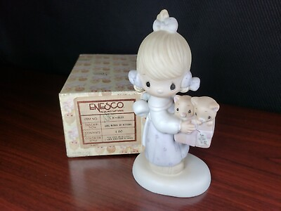 #ad 1979 Enesco Precious Moments quot;To Thee With Lovequot; E 3120 NO MARK 2 $8.50