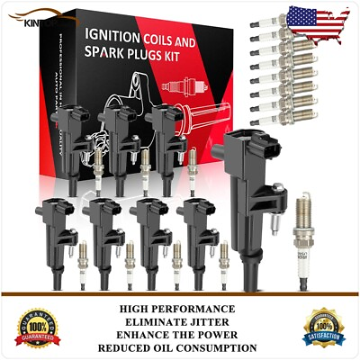 #ad #ad Ignition Coils amp; Iridium Spark Plugs For Dodge Dakota 2008 10 Durango 08 09 4.7L $128.99
