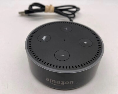 #ad Amazon Echo Dot 2nd Gen Smart Speaker Alexa RS03QR Black W OEM Charger $21.99