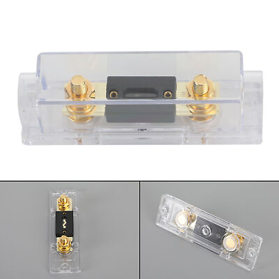 #ad 150A 1 in 1 Out ANL Transparent Fuse Holder w Fuse Piece Car Audio Fuse S8 AU $15.65