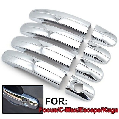 #ad ✅13 19 for Ford Escape 2012 2018 Focus Chrome Door Handle Covers W O Smartkey $14.95