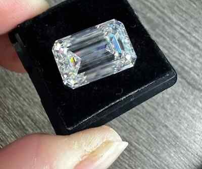 #ad 4CT Natural Diamond Emerald White Color Cut D Grade VVS1 1 Free Gift $200.00