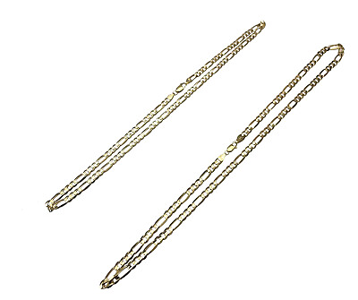 #ad 14k Solid Yellow Gold Figaro Link Chain Necklace 4.6mm 5.4mm Size 8quot; 30quot; $1078.78