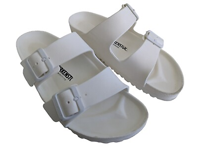 #ad BIRKENSTOCK Arizona EVA Womens Size 39 8 M6 White Slipper Slide Flip Flop Sandal $34.99