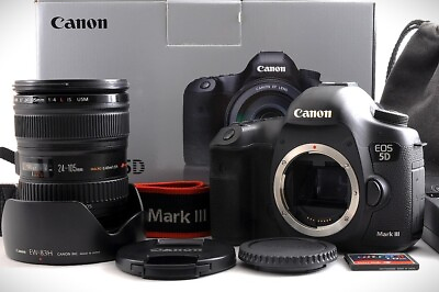 #ad 【NEAR MINT】CANON EOS 5D Mark III EF 24 105mm F 4 L IS USM Lens Kit 1G CF JAPAN $999.99