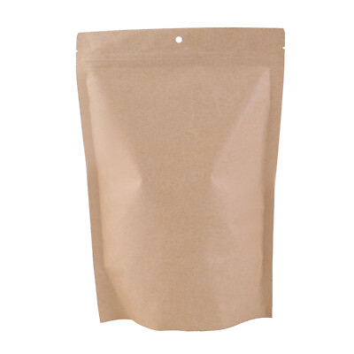 #ad 100x Thick Kraft Paper Composite Zip Lock Bags 4x6in Free 2 Day Shipping $21.99