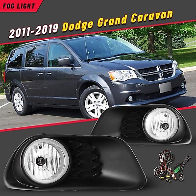 2011 2020 For Dodge Grand Caravan Clear Lens Pair Fog Light WiringSwitchKits $49.72