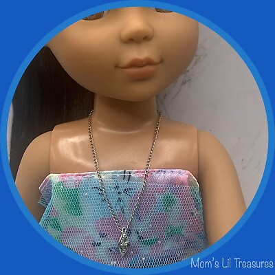 #ad 14 inch Fashion Doll Jewelry Rhinestone Pendant Doll Necklace for 14” Doll $5.00