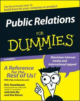 #ad Public Relations For Dummies Paperback By Yaverbaum Eric GOOD $4.30