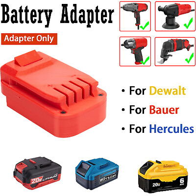 #ad Adapter For Dewalt amp; Bauer amp; Hercules Li ion Battery to for Craftsman 20V Tools $13.89