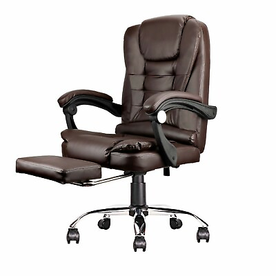 Office Computer Chair High Back PU Leather Ergonomic Executive Task Desk Chairs $112.78