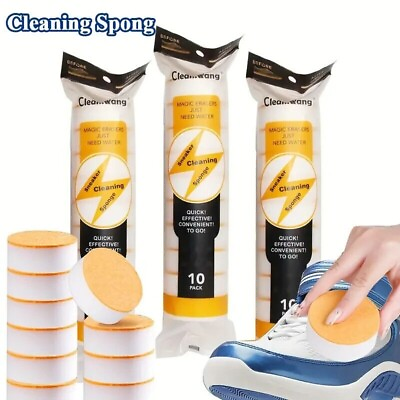 #ad Sneaker Cleaner Premium Dual Sided Sponge for Cleaning amp; Whitening Shoe 3 Pack $18.99