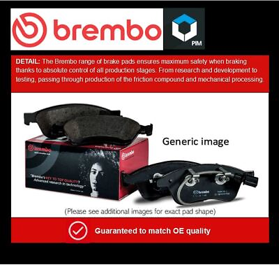 #ad Brake Pads Set fits RENAULT MEGANE Mk3 2.0 Front 2008 on F4R874 Brembo Quality GBP 42.81