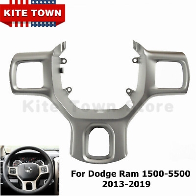 #ad New Trim Bezel Steering Wheel Silver Plastic for Dodge Ram 2013 2019 5NN22GFAAA $47.49