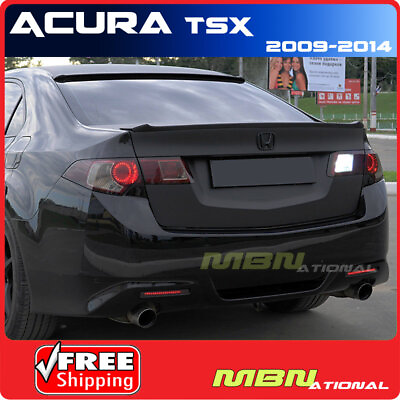 #ad 09 14 For Acura TSX Flush Rear Trunk Lip Spoiler Painted NH737M Polish METAL MET $198.00