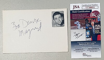 #ad Bob Denver Signed Autographed 4x6 Card JSA Cert Dobie Gillis Gilligan’s Island $159.95